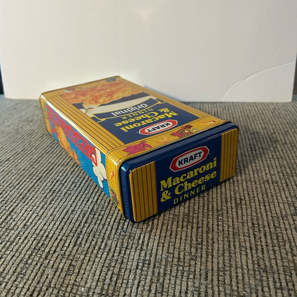 Kraft Dinomac Macaroni & Cheese Tin with cheeseasaurus Rex vintage collectible - Picture 3 of 12